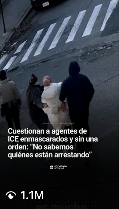 Instagram post — ICE agents coverage